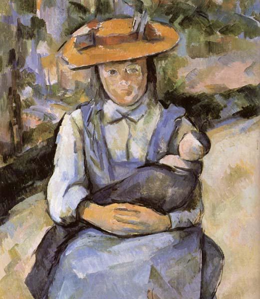Paul Cezanne Fillette a la poupee France oil painting art